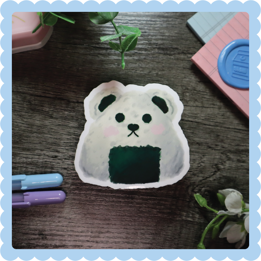 Bear Onigiri Sticker