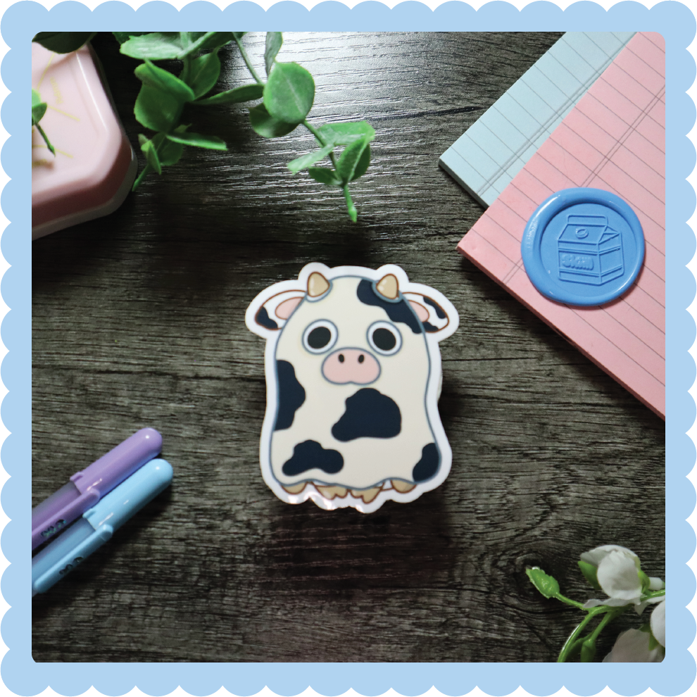 Ghost Cow Sticker