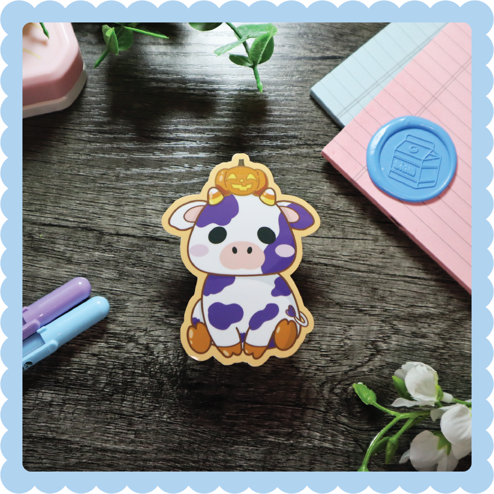 Halloween Cow Sticker