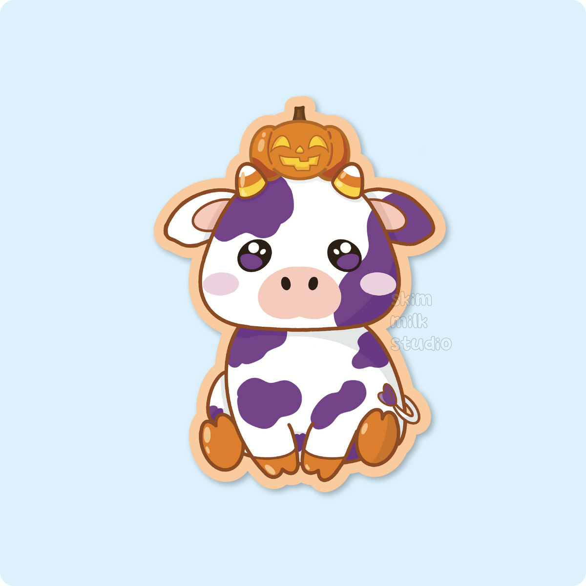 Halloween Cow Sticker