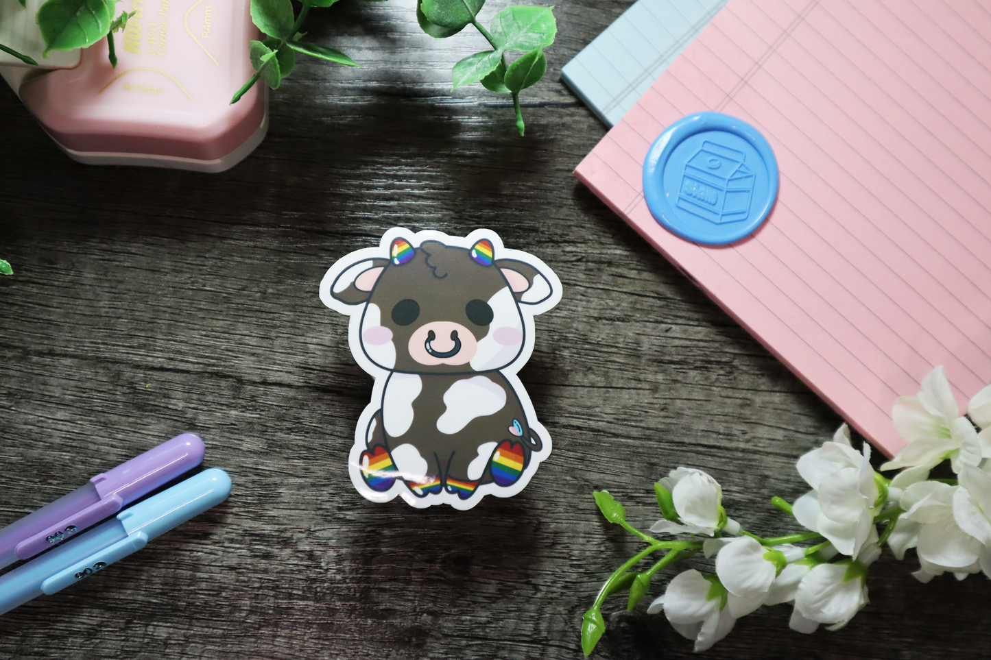 Pride Cow Sticker