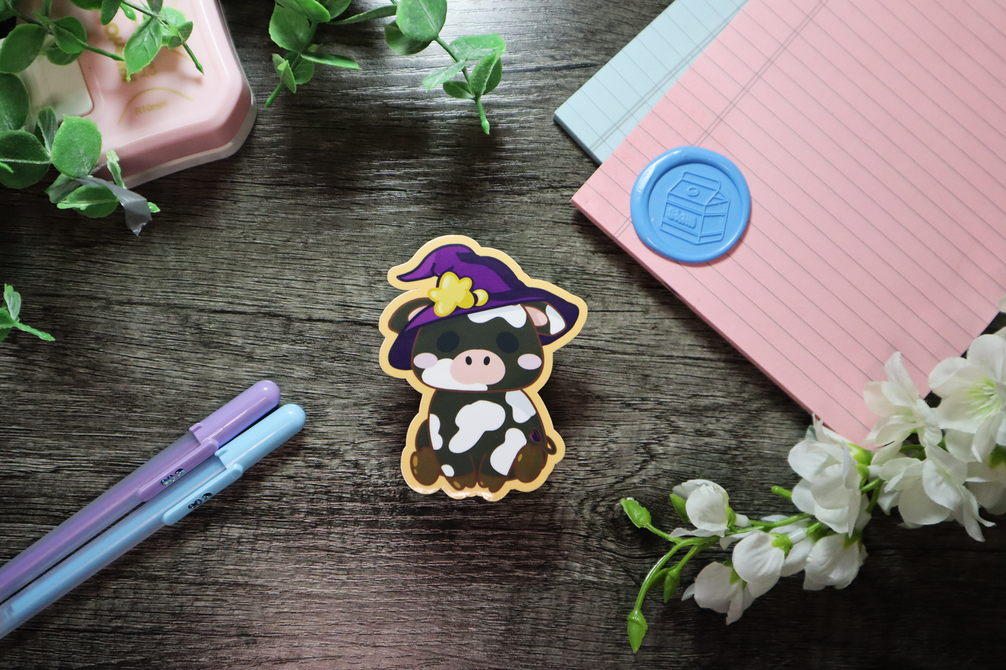 Witch Cow Sticker