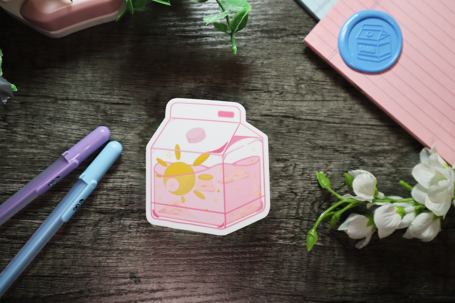 Sunrise Milk Carton Sticker