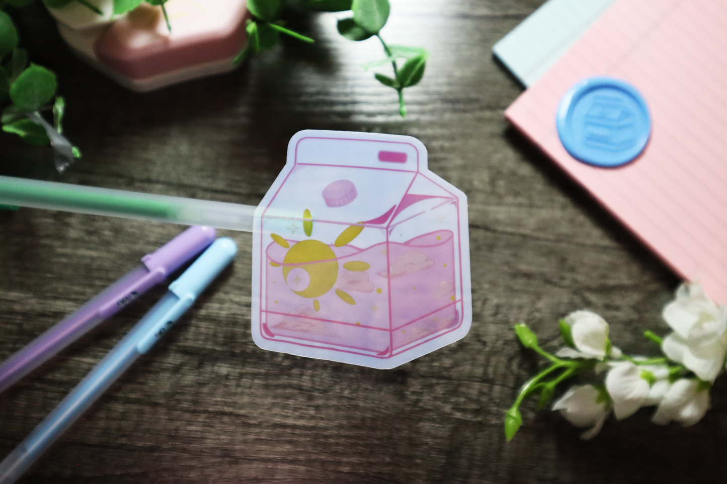 Sunrise Milk Carton Sticker