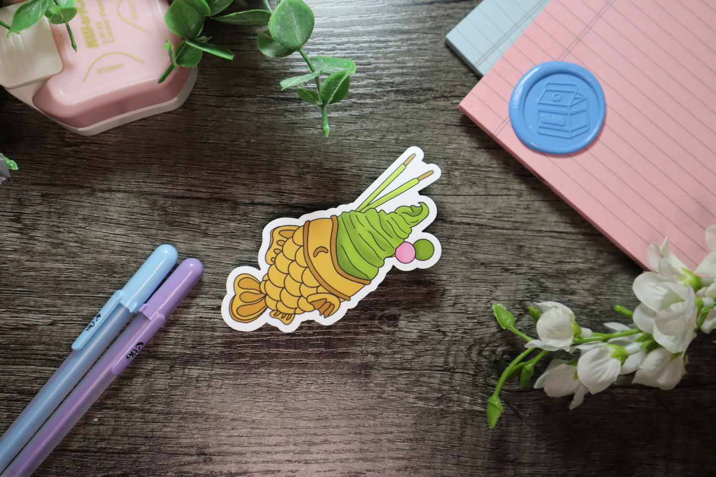 Taiyaki Ice Cream Stickers