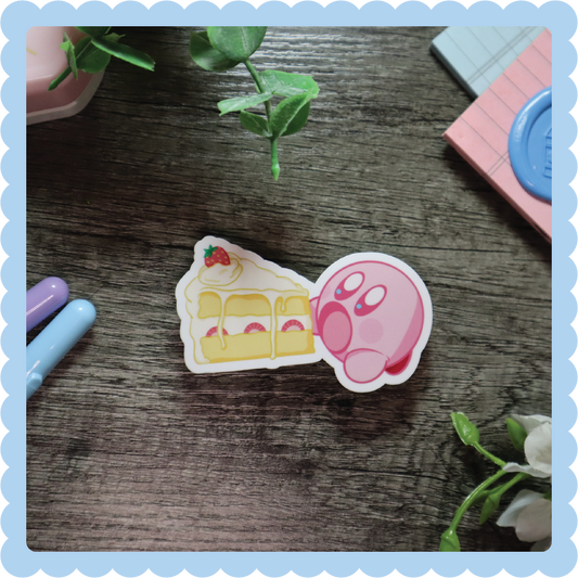 Poyo Eating Cake Sticker