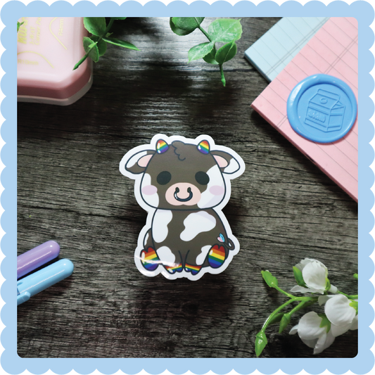 Pride Cow Sticker