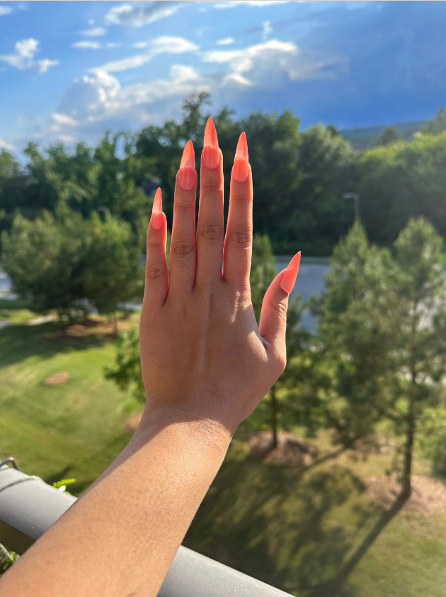 Sweet Demon Anime Ombre Press On Nails