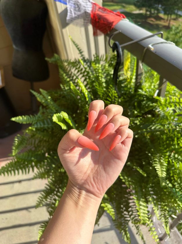 Sweet Demon Anime Ombre Press On Nails