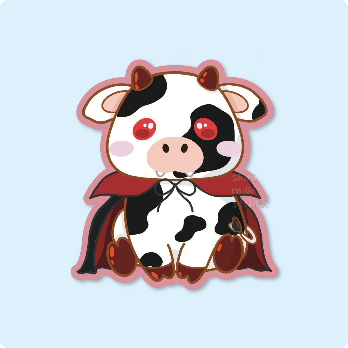 Spooky Cow Stickers
