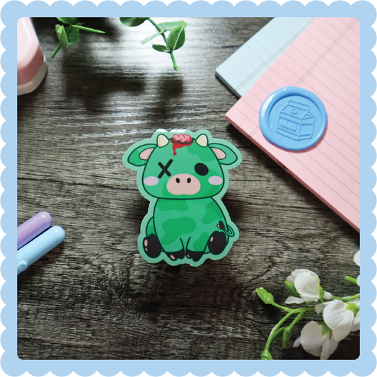 Zombie Cow Sticker